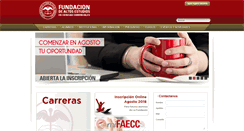 Desktop Screenshot of lafundacion.edu.ar